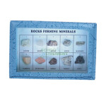 Forming Minerals Set, Collection of 10 Rocks Forming Minerals